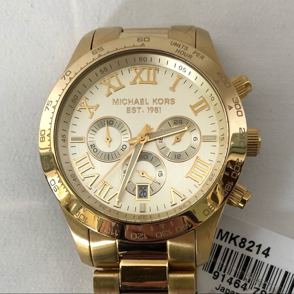 Michael Kors Layton Champagne Dial Men’s Watch